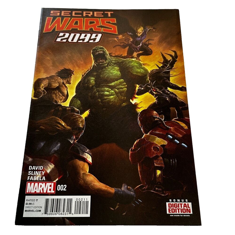 Secret Wars 2099 #2 Cover A, Marvel Comics 2015 Hulk Iron Man Avengers‎
